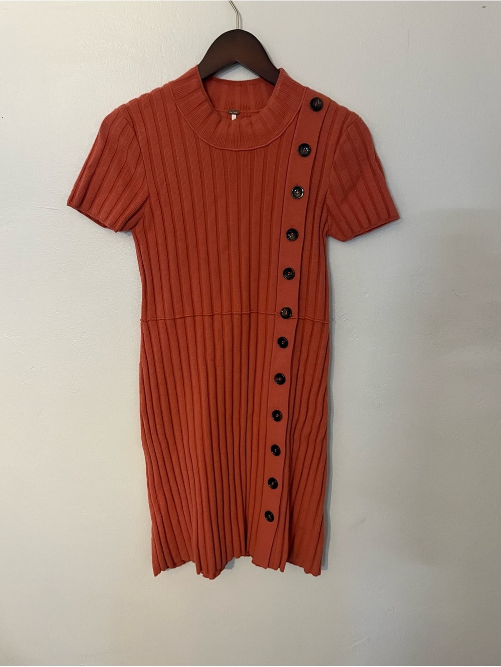 Free People Ribbed Knit Mock Neck Dress XS/S - Picture 2 of 7